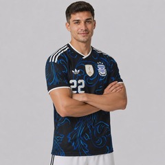 Camisa Argentina II 26/27 22 L. Martínez Adidas Masculina - Foto 3