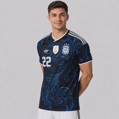 Camisa Argentina II 26/27 22 L. Martínez Adidas Masculina - Foto 4