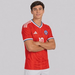 Camisa Chile Home 26/27 10 D. Osorio Adidas Masculina - Foto 3