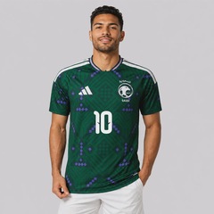 Camisa Arábia Saudita Home 2026 10 S. Al-Dawsari Adidas Masculina - Foto 2