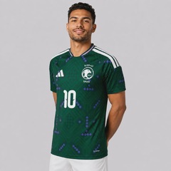 Camisa Arábia Saudita Home 2026 10 S. Al-Dawsari Adidas Masculina - Foto 4