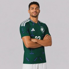 Camisa Arábia Saudita Home 26/27 23 M. Kanno Adidas Masculina - Foto 3