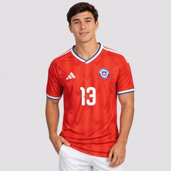 Camisa Chile Home 26/27 13 E. Pulgar Adidas Masculina - Foto 2