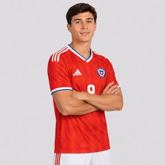 Camisa Chile I 26/27 9 A. Aravena Adidas Masculina - Foto 3