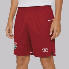 Calção Umbro Fluminense II 2025 Infantil - Foto 3