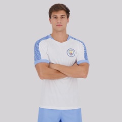 Camisa Mancherster City Cuttings 9 Halland Masculina - Foto 3