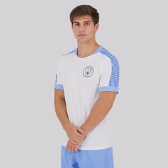 Camisa Mancherster City Cuttings 9 Halland Masculina - Foto 4