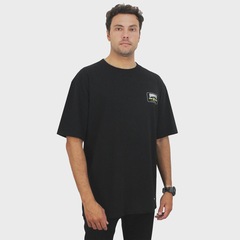 Camiseta Max Fit Hurley x Shibuya Logo Escama Black - Masculina - Foto 3