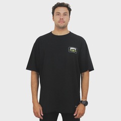 Camiseta Max Fit Hurley x Shibuya Logo Escama Black - Masculina - Foto 5