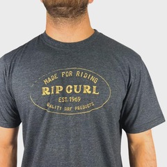 Camiseta Rip Curl Made For Riding Black Marle - Masculina - Foto 2