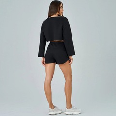 Shorts Alto Giro Moletom Detalhe Holográfico WT26 - Feminino - Foto 3