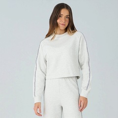 Camiseta Alto Giro Raglan Mescla com Elástico WT26 - Feminina - Foto 1