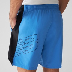 Bermuda New Balance Tenacity Logo 7" Masculina - Foto 3
