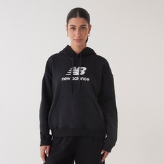 Casaco New Balance Com Capuz Felpa Essentials Basic Feminino - Foto 1
