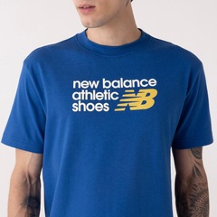 Camiseta New Balance Athletics Relaxed Premium Chest Logo Masculina - Foto 4