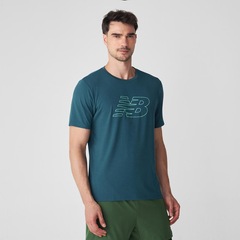 Camiseta New Balance Athletics Graphic Masculina - Foto 1