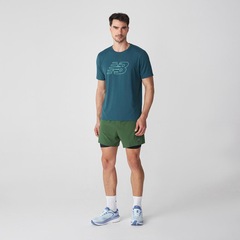 Camiseta New Balance Athletics Graphic Masculina - Foto 3