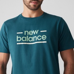 Camiseta New Balance Linear Lines Masculina - Foto 4