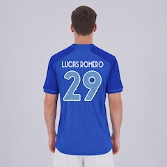 Camisa do Cruzeiro I 24/25 29 Lucas Romero Adidas Masculina - Foto 1