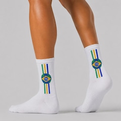 Meia Brasil Classica Unissex - Foto 2
