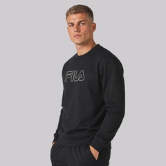 Blusão de Moletom Fila Letter Outline Light Masculino - Foto 2