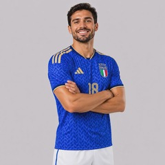 Camisa Itália I 26/27 18 N. Barella Adidas Masculina - Foto 3