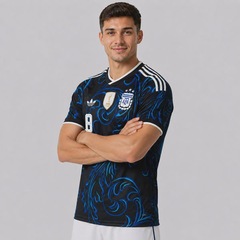 Camisa Argentina II 26/27 8 Enzo Adidas Masculina - Foto 4