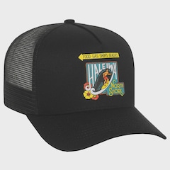 Boné Unissex Surf Alive Haleiwa Trucker Black - Aba Curva - Foto 3