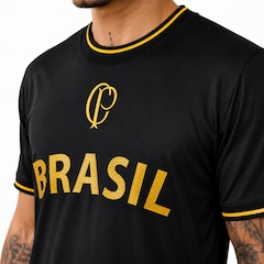 Camisa do Corinthians Especial Brasil Gold Coimbra - Masculina - Foto 3