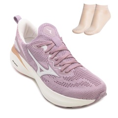 Tênis Feminino Running Mizuno LC Glow 3 e Meia MZ26 - Foto 2