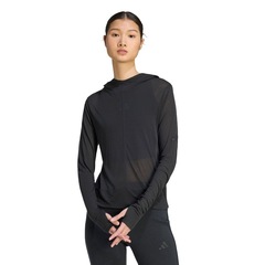 Blusão com Capuz adidas Soft Lux Sheer Feminino - Foto 1