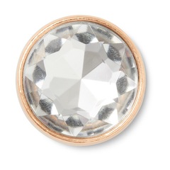Jibbitz™ Crocs Pedra Circular Transparente - Foto 1