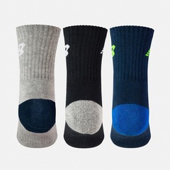 Meia Kit 3 Pares New Balance Cano Alto Infantil - Foto 4