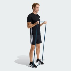 Camiseta adidas Workout Essentials Base 3 Listras - Masculina - Foto 3