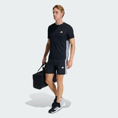 Camiseta adidas Workout Essentials Base 3 Listras - Masculina - Foto 5