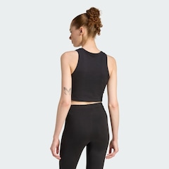 Regata Cropped adidas Acolchoada Essentials 3 Listras - Feminina - Foto 2