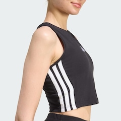 Regata Cropped adidas Acolchoada Essentials 3 Listras - Feminina - Foto 6