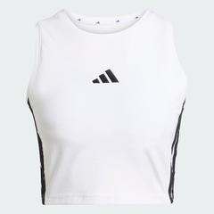 Regata Cropped adidas Acolchoada Essentials 3 Listras - Feminina - Foto 4
