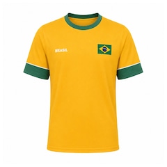 Camisa do Brasil Saga Dry Braziline - Infantil - Foto 1