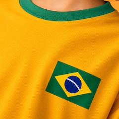 Camisa do Brasil Saga Dry Braziline - Infantil - Foto 3