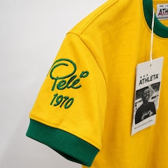 Camisa do Brasil Pelé Retrô 1970 Athleta - Feminina - Foto 2