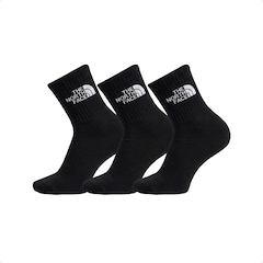 Kit com 3 pares de Meia Cano Médio The North Face Everyday Standard Crew - Unissex - Foto 1