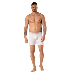 Cueca Boxer Malhas Keeper Microfibra Long Leg - Foto 2