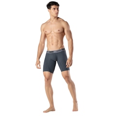 Cueca Boxer Malhas Keeper Microfibra Long Leg - Foto 2