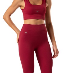 Calça Legging Malhas Keeper Canelada sem Costura Feminina - Foto 3