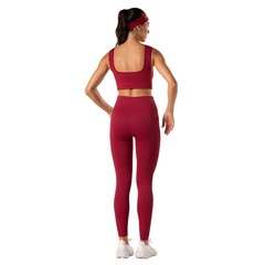 Calça Legging Malhas Keeper Canelada sem Costura Feminina - Foto 4