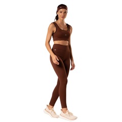 Calça Legging Malhas Keeper Canelada sem Costura Feminina - Foto 2