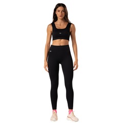 Calça Legging Malhas Keeper Canelada sem Costura Feminina - Foto 1