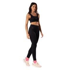Calça Legging Malhas Keeper Canelada sem Costura Feminina - Foto 2