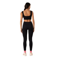 Calça Legging Malhas Keeper Canelada sem Costura Feminina - Foto 3